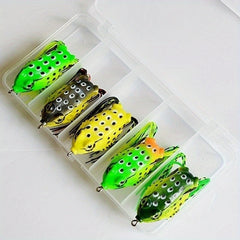 2pcs Hollow Body Soft Frog Topwater Soft Lure Bionic Fishing Lures