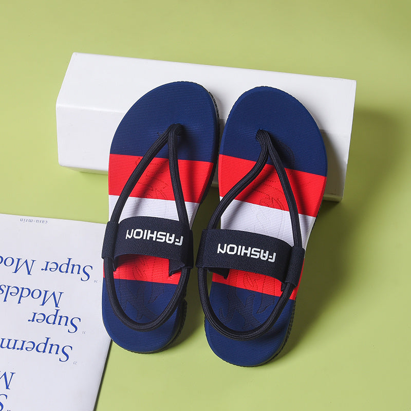 Women's Letter Graphic Thong Sandals Flat Beach Sandals