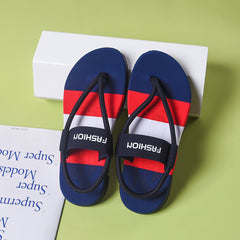 Women's Letter Graphic Thong Sandals Flat Beach Sandals