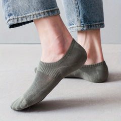 Men's Solid Liner Anklets Socks Breathable Soft Sweat Absorbent Socks