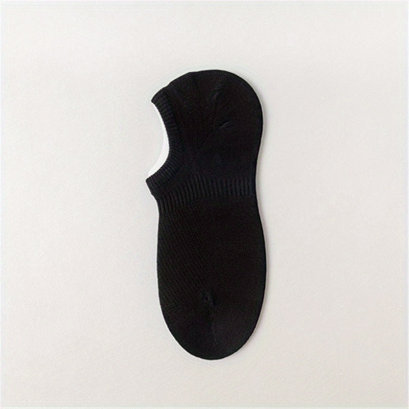 Men's Solid Liner Anklets Socks Breathable Soft Sweat Absorbent Socks