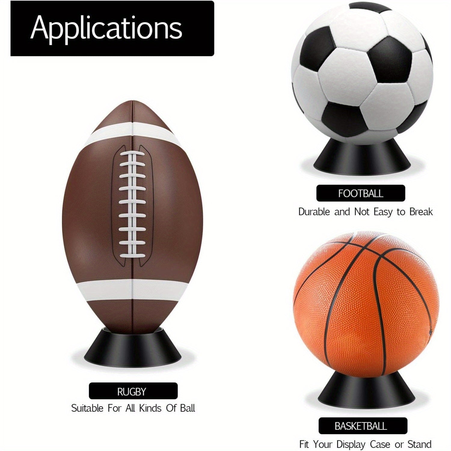 6pcs Ball Display Stand Holder for Sports Balls