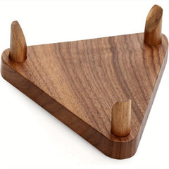 Wooden Ball Stand Display Holder For Rugby Basketball Football Autographed Ball