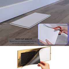 4pcs Magnetic Vent Covers for Home Floor Air Registers 13.97x30.48cm