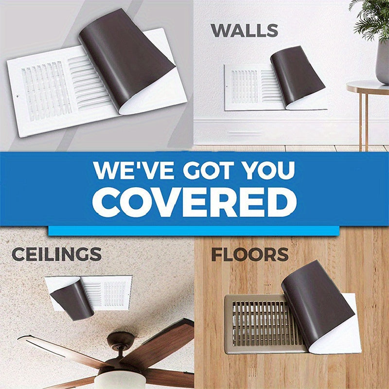 4pcs Magnetic Vent Covers for Home Floor Air Registers 13.97x30.48cm