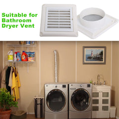 10 16 Cm Dryer Vent Cover for Outdoor Bathroom Flat Dryer Vent Kit