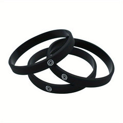 6 Pcs Smiling Face Silicone Bracelet Colored Rubber Band Wrist Band