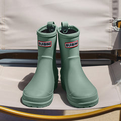Women's Waterproof Rain Boots Medium Tube Comfortable Solid Non slip Outdoor