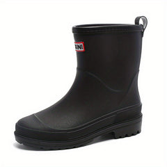 Women's Waterproof Rain Boots Medium Tube Comfortable Solid Non slip Outdoor