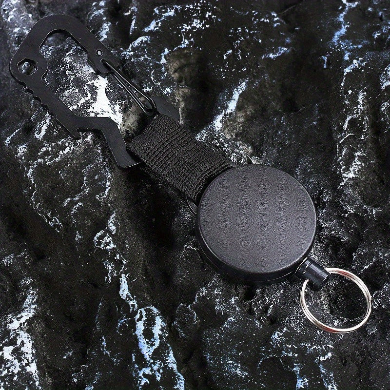 Telescopic Hook Buckle Keychain for Fishing Camping Hiking