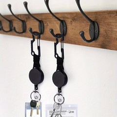 Telescopic Hook Buckle Keychain for Fishing Camping Hiking