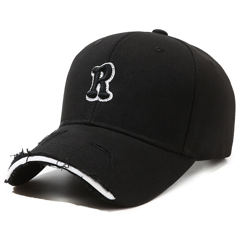 Letter R Baseball Cap Outdoor Sun Hat