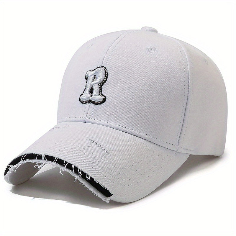 Letter R Baseball Cap Outdoor Sun Hat
