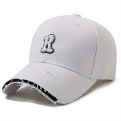 Letter R Baseball Cap Outdoor Sun Hat