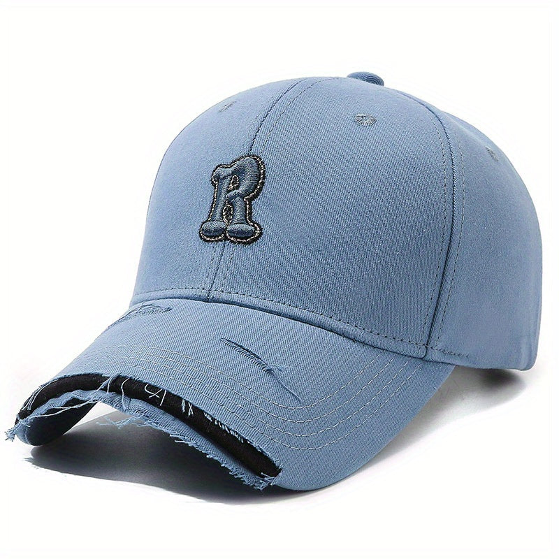 Letter R Baseball Cap Outdoor Sun Hat