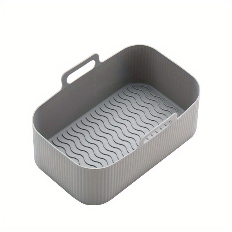 Rectangular Air Fryer Silicone Pot - Outdoor Baking Tool