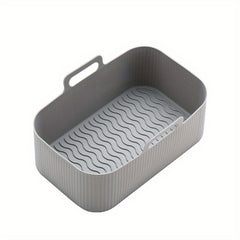 Rectangular Air Fryer Silicone Pot - Outdoor Baking Tool