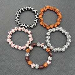 Adjustable Wax Thread Bracelet For Team Sports