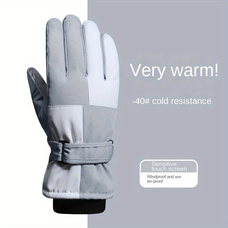 Winter Skiing Gloves Waterproof Touch Screen Warm Outdoor Riding Gloves