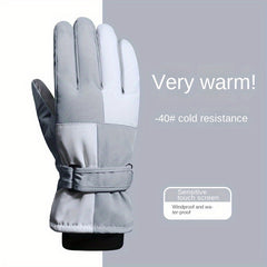 Winter Skiing Gloves Waterproof Touch Screen Warm Outdoor Riding Gloves