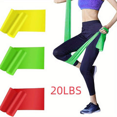 2pcs TPE Solid Latex Pilates Band Resistance Tension Rope for Strength Training