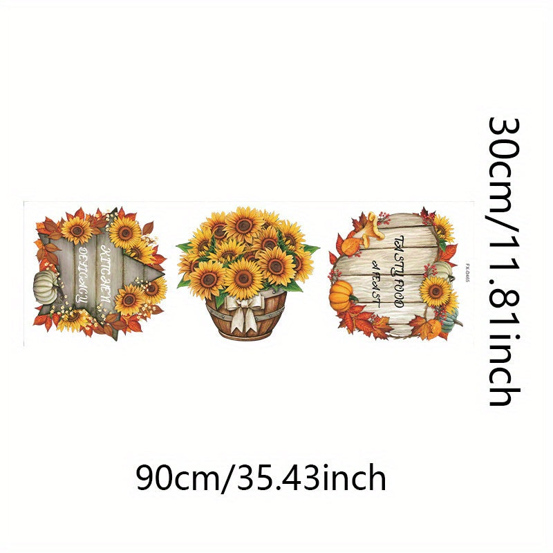 Creative Sunflower Potted Wall Stickers Self-adhesive
