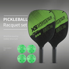 Pickleball Racket Set - 2 Rackets 4 Balls & Bag