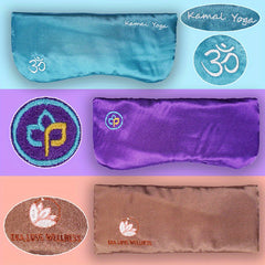 Soft Yoga Eye Pillow with Strap for Rest & Meditation
