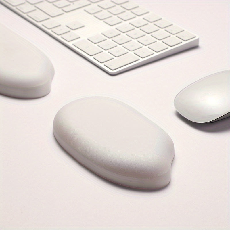 Little Bear Hall Rice Silicone Wrist Mouse Pad Keyboard Hand Rest Faux Leather