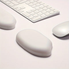 Little Bear Hall Rice Silicone Wrist Mouse Pad Keyboard Hand Rest Faux Leather