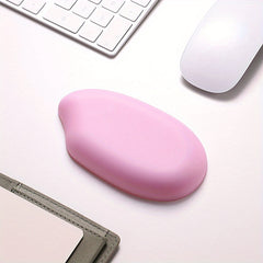 Little Bear Hall Rice Silicone Wrist Mouse Pad Keyboard Hand Rest Faux Leather