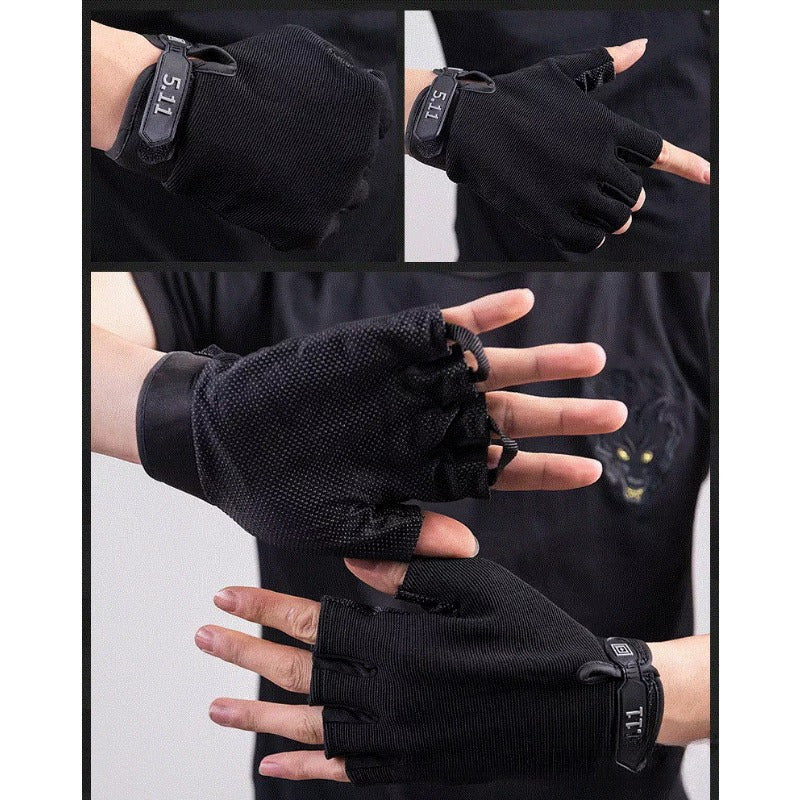 Men's Half Finger Outdoor Gloves Breathable for Driving Cycling Fitness