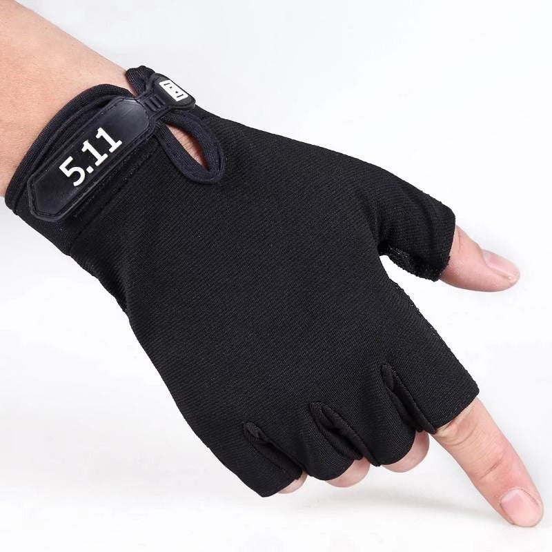 Men's Half Finger Outdoor Gloves Breathable for Driving Cycling Fitness
