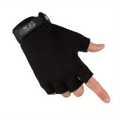 Men's Half Finger Outdoor Gloves Breathable for Driving Cycling Fitness