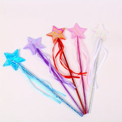 Princess Magic Wands Fairy Wand with Five pointed Star for Christmas Party