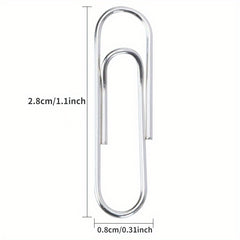 50pcs Metal Paper Clips for Desktop Use
