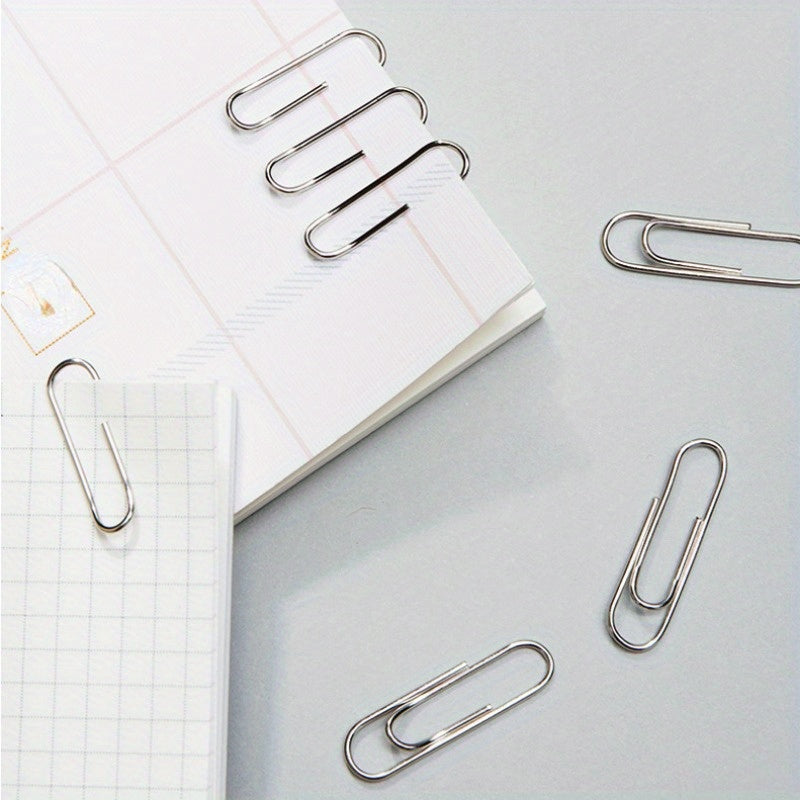50pcs Metal Paper Clips for Desktop Use