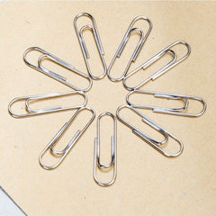 50pcs Metal Paper Clips for Desktop Use