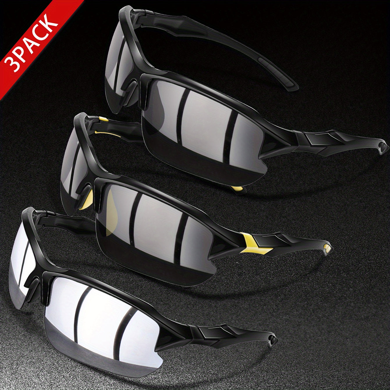 Polarized Sports Sunglasses for Cycling Running Fishing Golf