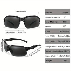 Polarized Sports Sunglasses for Cycling Running Fishing Golf