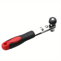 1pc 1/4'' Mini Ratchet Wrench with Socket Adapter