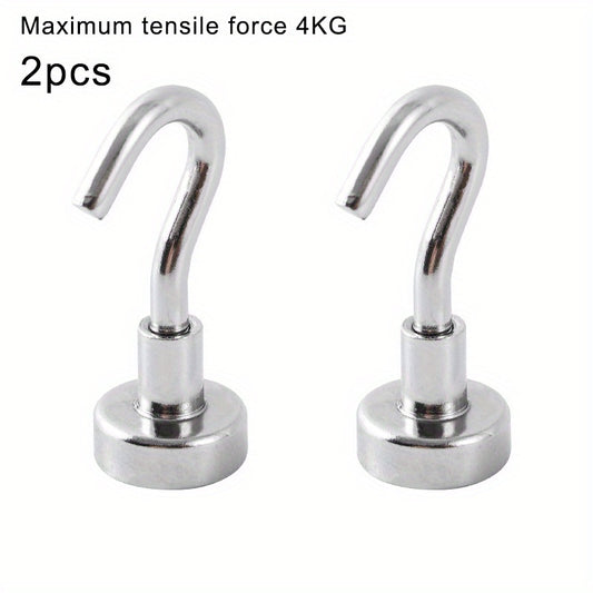 6pcs Strong Magnetic Hook 4KG Storage Neodymium Iron Boron