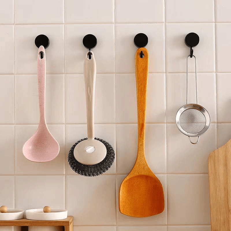 10pcs Self Adhesive Wall Hooks for Coat Bag Towel Storage