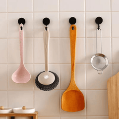 10pcs Self Adhesive Wall Hooks for Coat Bag Towel Storage