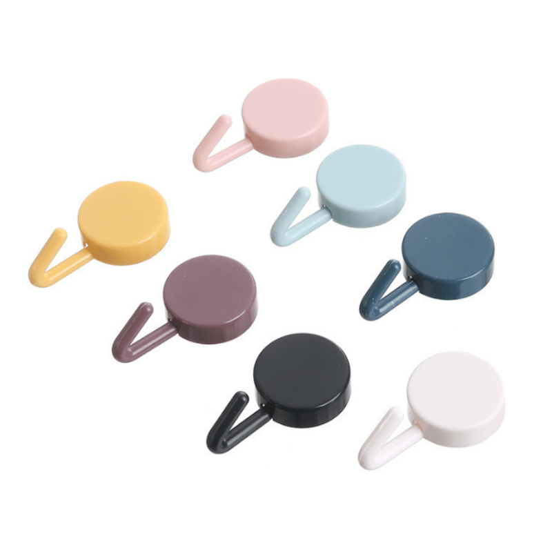 10pcs Self Adhesive Wall Hooks for Coat Bag Towel Storage