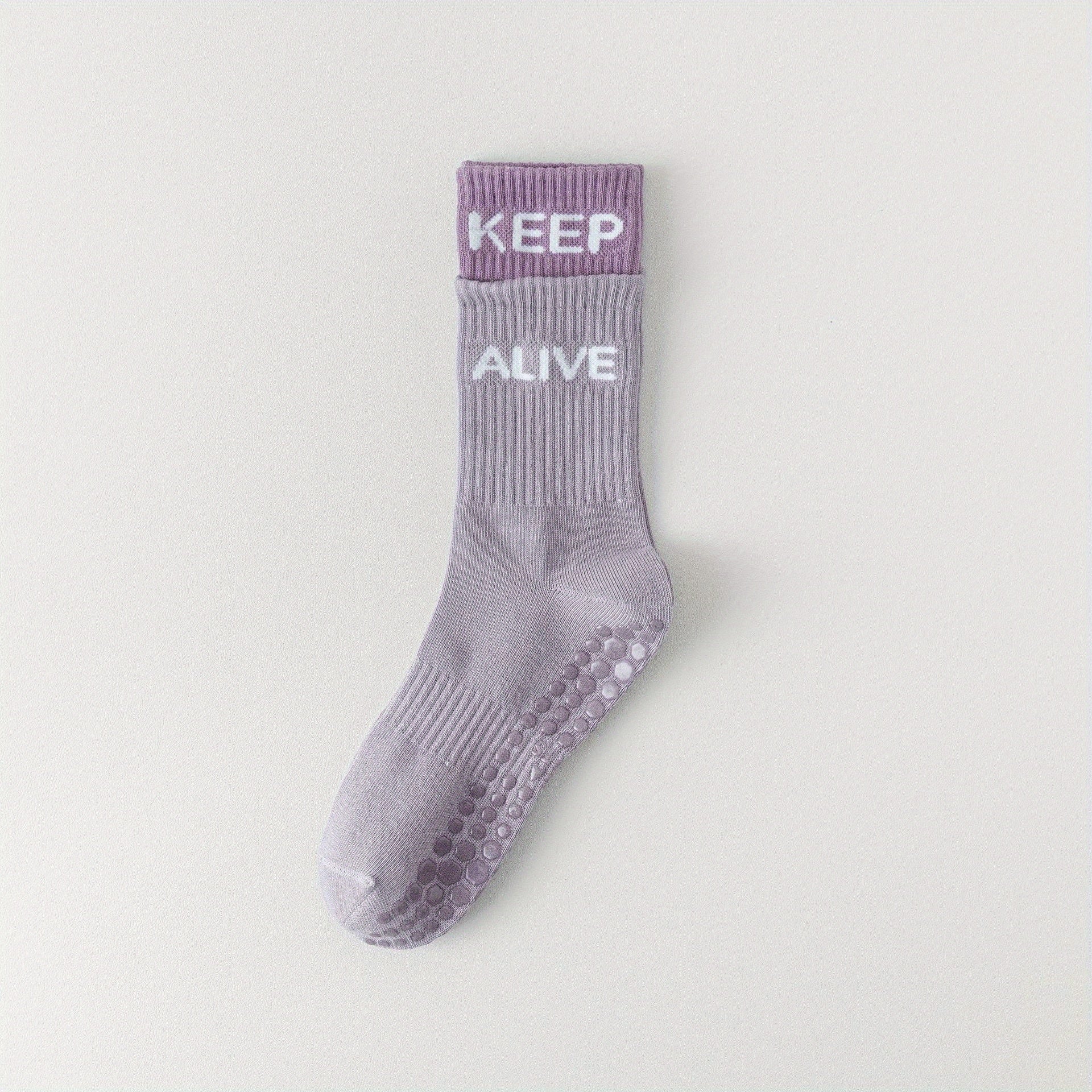Breathable Yoga Socks With Silicone Dots Non-slip Indoor Gym Fitness