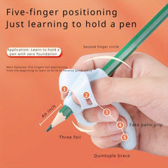 Silicone Five Finger Pen Holder Corrector