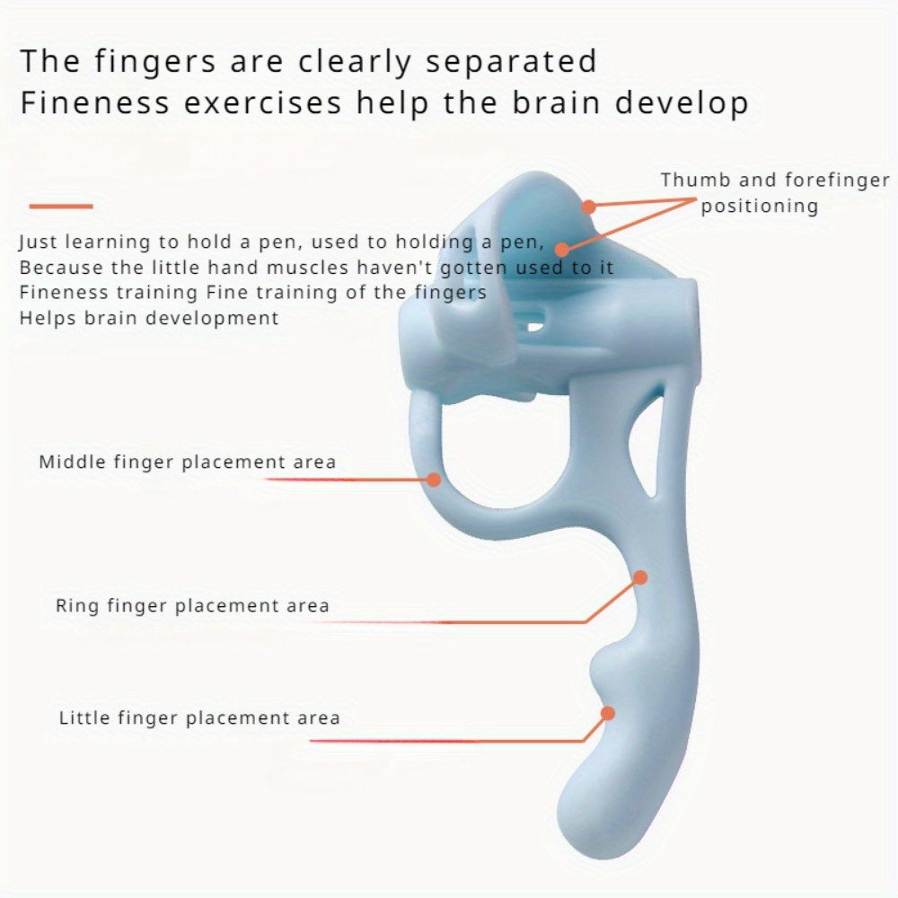 Silicone Five Finger Pen Holder Corrector