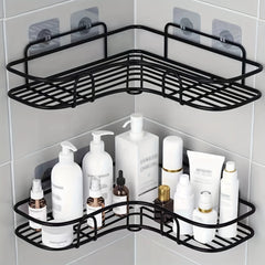 Triangle Storage Rack Shower Shelf No Punching