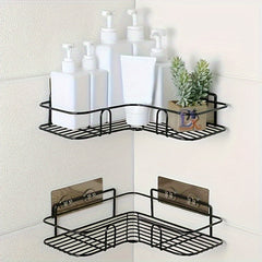 Triangle Storage Rack Shower Shelf No Punching